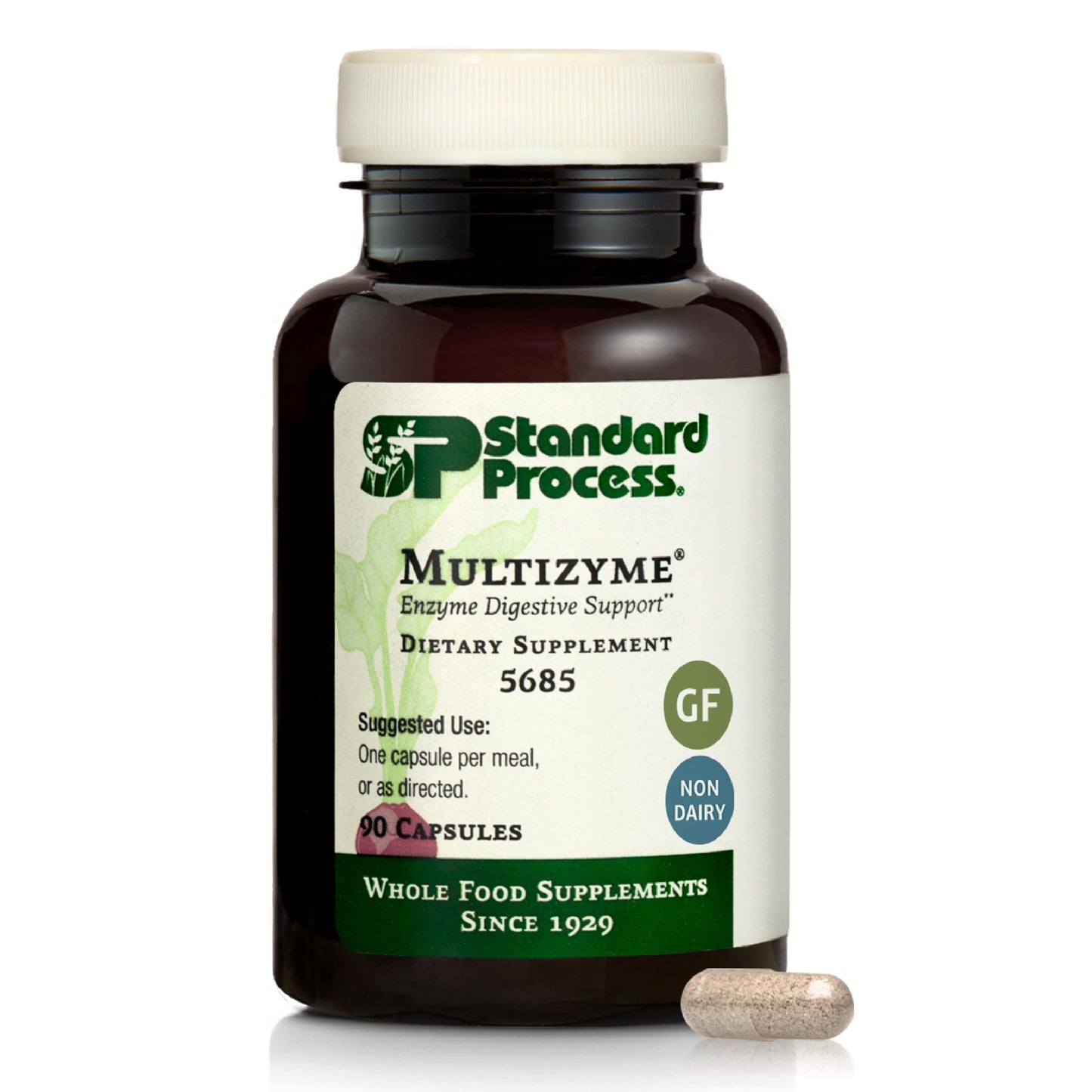 Standard Process Multizyme - Whole Food Pancreas Support & Digestive Enzymes (90 Capsules)