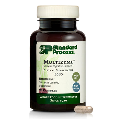 Standard Process Multizyme - Whole Food Pancreas Support & Digestive Enzymes (90 Capsules)