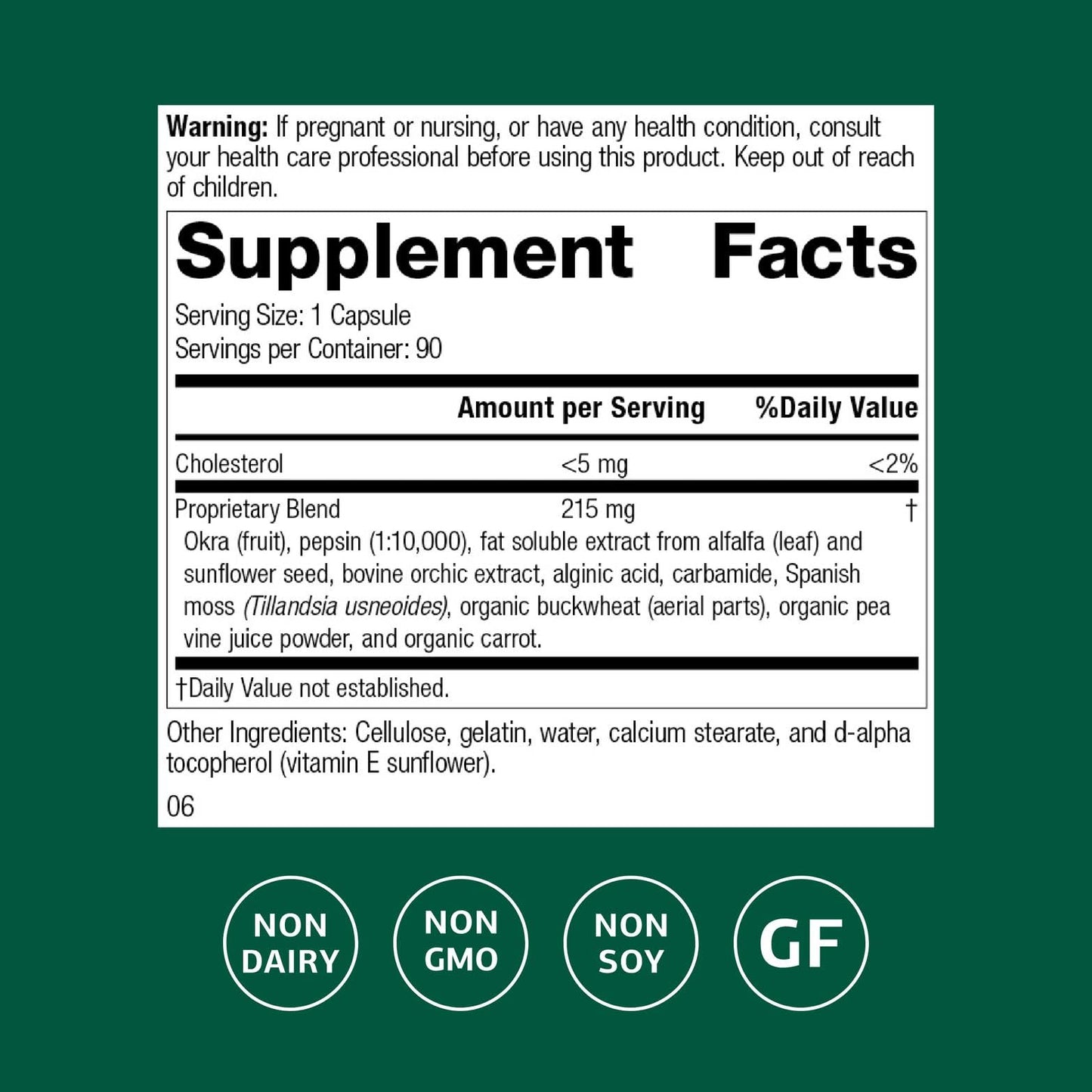 Standard Process Okra Pepsin E3 - Digestive Support for Protein Digestion, 90 Capsules
