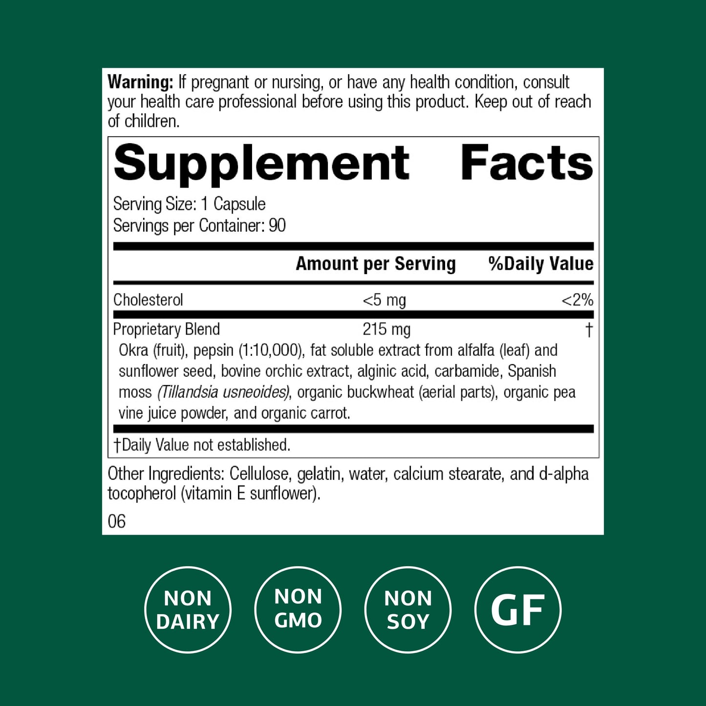 Standard Process Okra Pepsin E3 - Digestive Support for Protein Digestion, 90 Capsules