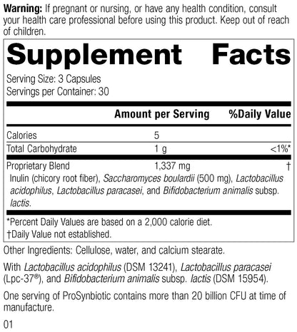 Standard Process ProSynbiotic - Whole Food Digestive & Immune Support, 90 Vegetarian Capsules