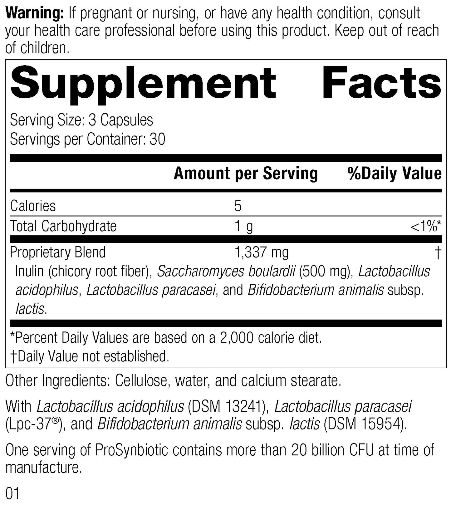Standard Process ProSynbiotic - Whole Food Digestive & Immune Support, 90 Vegetarian Capsules