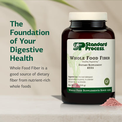 Standard Process Whole Food Fiber – Daily Fiber Supplement for Digestive Health & Gut Support | 7 oz