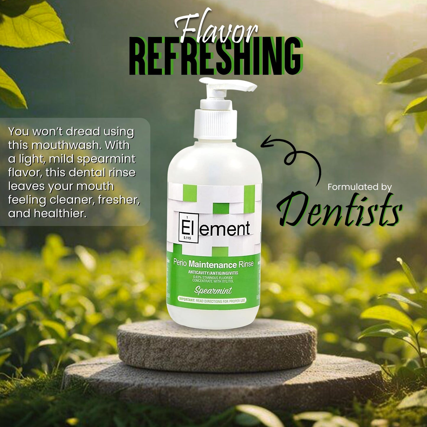 Stannous Fluoride Mouthwash – 10 Fl Oz, 0.63% Antimicrobial Perio Rinse, Alcohol-Free