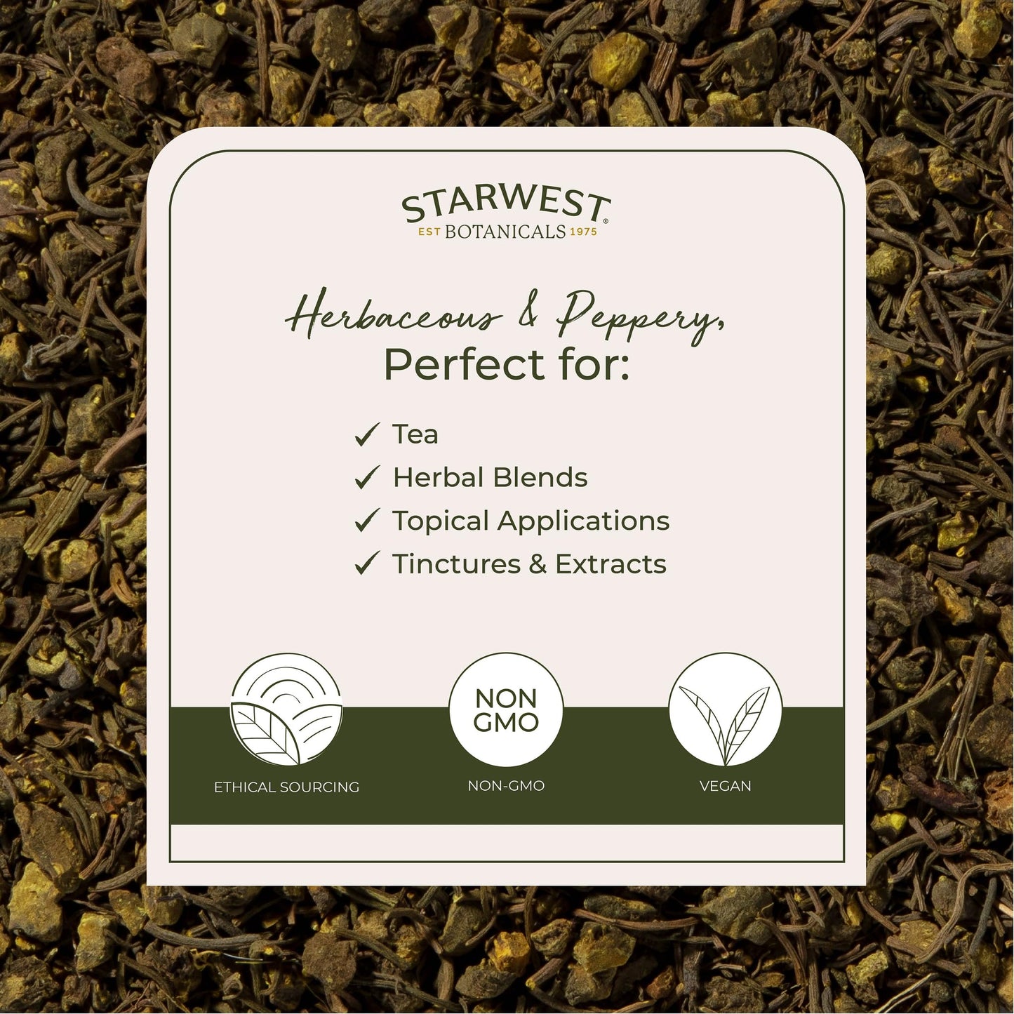 Starwest Botanicals Organic Goldenseal Root - 4 oz Pouch, Hydrastis canadensis
