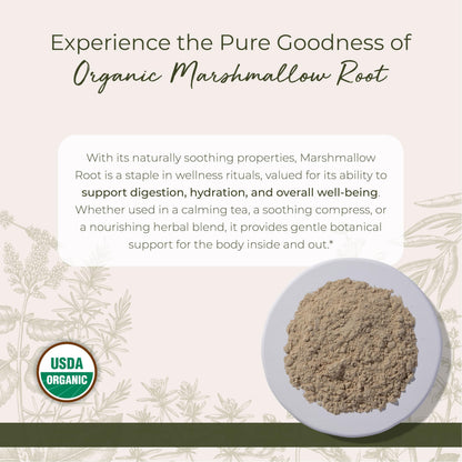 Starwest Organic Marshmallow Root Powder - 4 oz Pouch, Kosher, Non-GMO