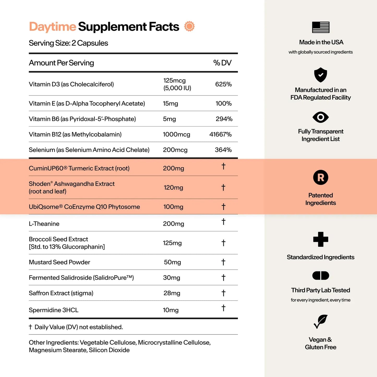 Stasis Daytime Energy and Focus Supplement with CoQ10 + Rhodiola Rosea – All-Day Brain, Mood & Energy Support | 25 Servings
