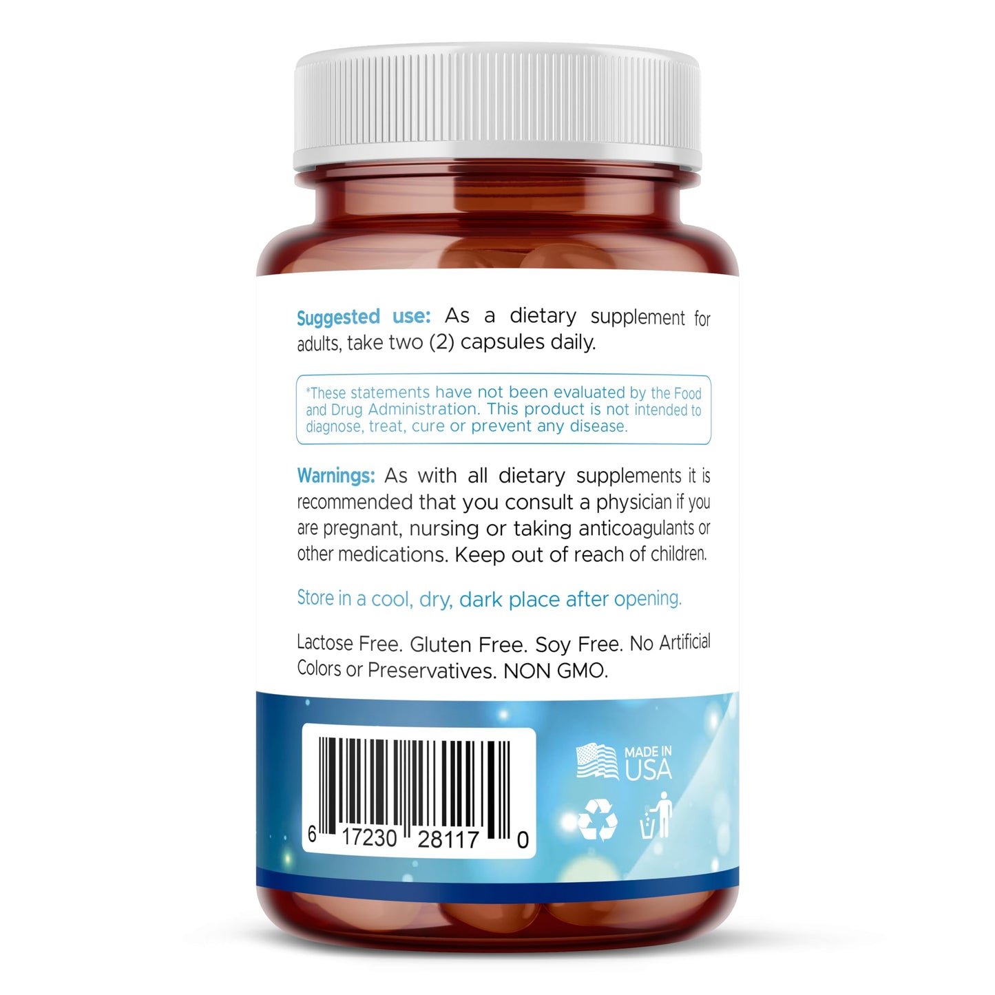 Stem Cell Supplements 500mg (180 Caps) – Anti-Aging & Longevity | Spirulina & Chlorella | Celulas Madre