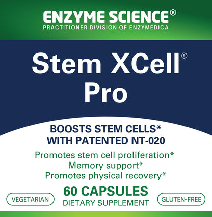 Stem XCell Pro by Enzyme Science - Antioxidant & Stem Cell Health, 60 Capsules