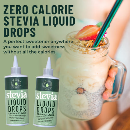 Stevia Liquid Drops – 8 oz, 1,823 Servings, Zero Calories | Natrisweet
