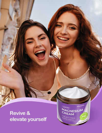 stilip Natural Topical Magnesium Cream for Sleep & Muscle Relaxation – Lavender
