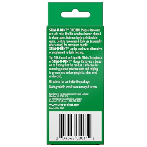 Stim-U-Dent Mint Dental Picks – 200 Interdental Wooden Picks (8x25)