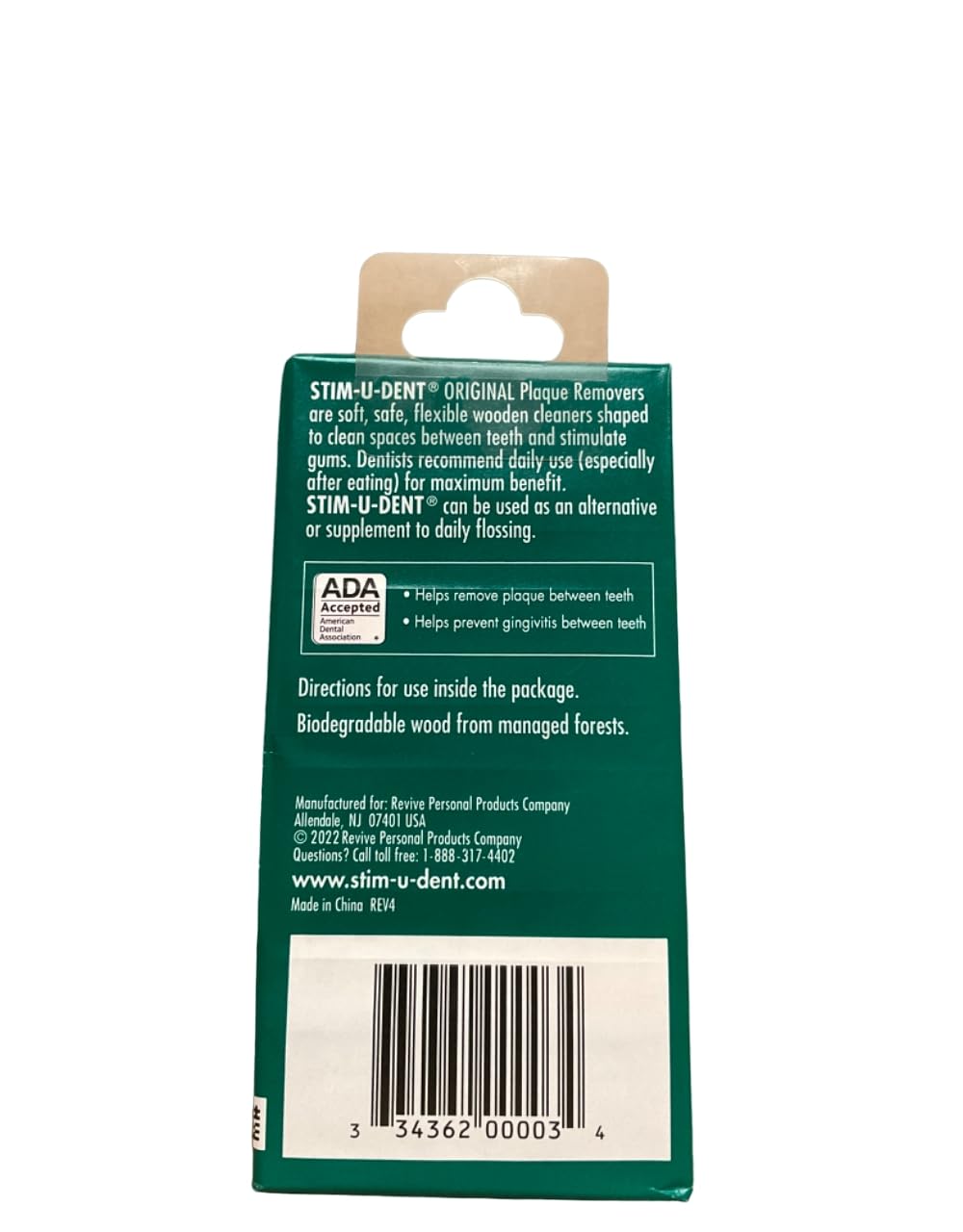 Stim-u-dent Plaque Removers Mint 25 Ea (4 Pack) | Oral Care
