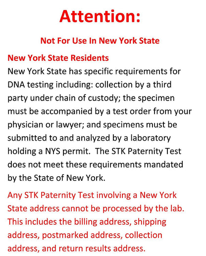 STK Paternity Test Kit – All Lab Fees Included, Free Return Mailer, 99.999% Accurate (2-Person)