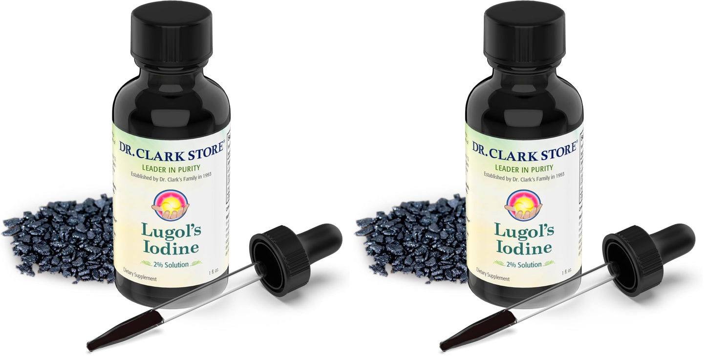 Stomach Saver Lugol’s Iodine 2% 1 oz (Pack of 2) – Dr Clark Store