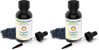 Stomach Saver Lugol’s Iodine 2% 1 oz (Pack of 2) – Dr Clark Store