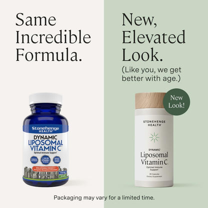Stonehenge Health Dynamic Liposomal Vitamin C 1500mg – 90 Capsules | PureWayC Liposomal Vitamin C
