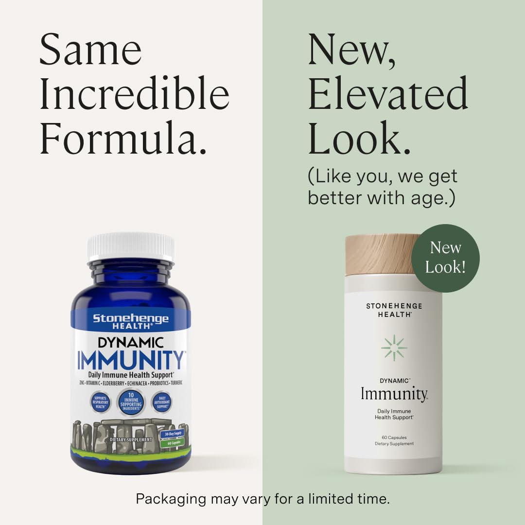 Stonehenge Health Dynamic Immunity – 10-in-1 Immune Support, 60 Capsules