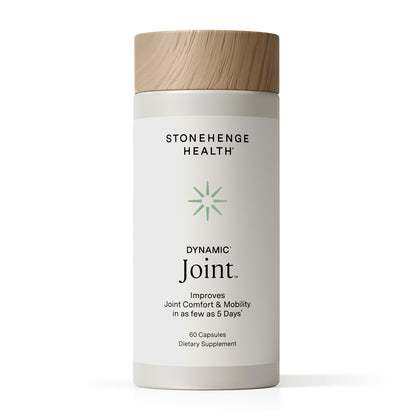 Stonehenge Health Dynamic Joint Health Supplement – Fast-Acting AprèsFlex Boswellia, Collagen & Turmeric – 60 Capsules