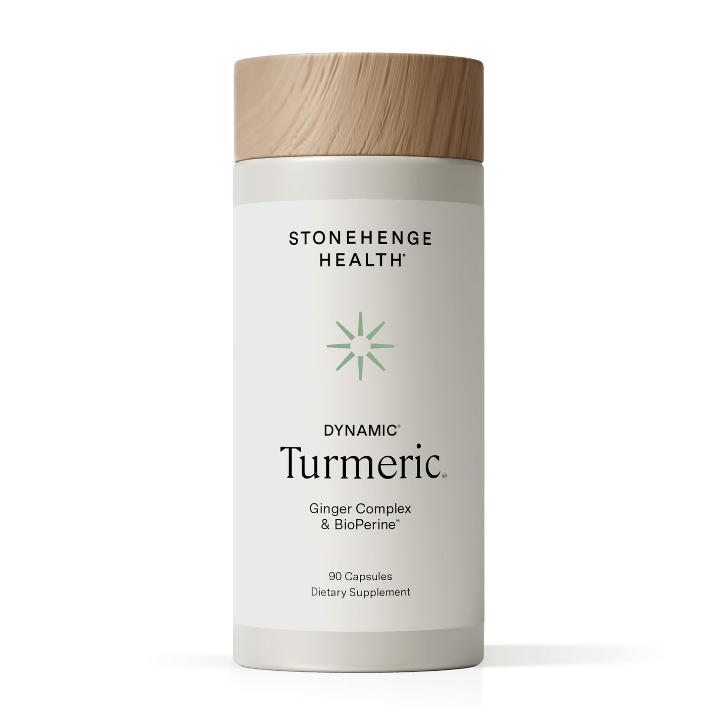 Stonehenge Health Dynamic Turmeric Curcumin with Ginger – High Potency 1,650 mg, BioPerine, 90 Vegetarian Capsules