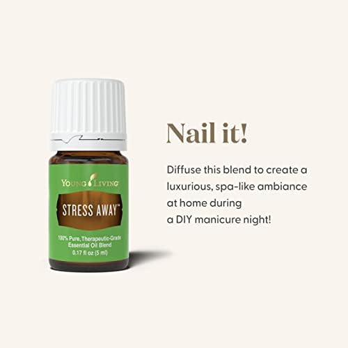 Young Living Stress Away Essential Oil Blend - 100% Pure, Vanilla-Lime Aroma, 5ml (Diffuser & Topical Use)