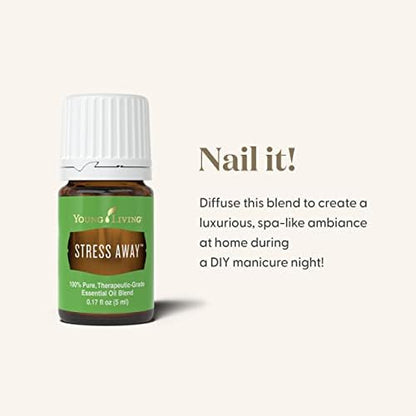 Young Living Stress Away Essential Oil Blend - 100% Pure, Vanilla-Lime Aroma, 5ml (Diffuser & Topical Use)