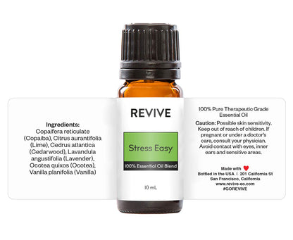Stress Easy Essential Oil Blend by Revive – 100% Pure Therapeutic Grade