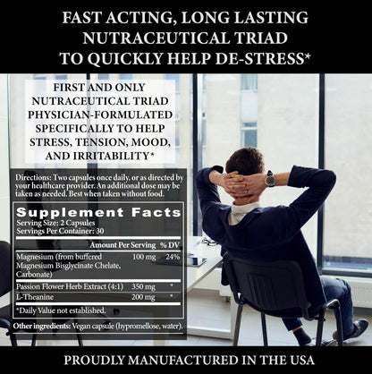 Stress Edge Stress Relief Supplement | Natural Mood Support (30 Servings)