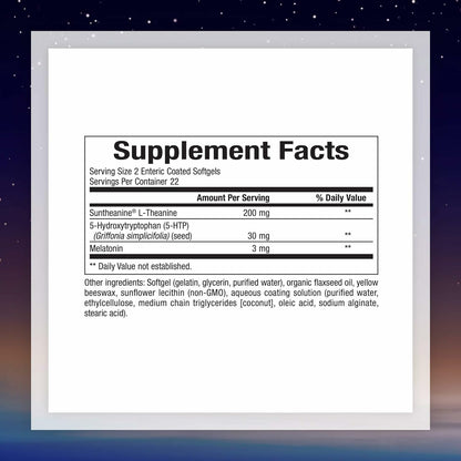 Stress-Relax Tranquil Sleep by Natural Factors – Suntheanine L-Theanine Sleep Aid, 45 Softgels