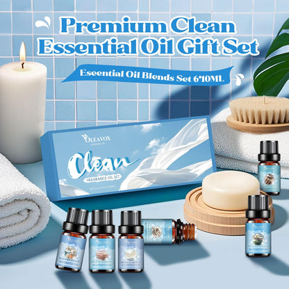 Clean Essential Oils for Laundry & Home Diffuser | Fresh Linen, Fresh Cotton