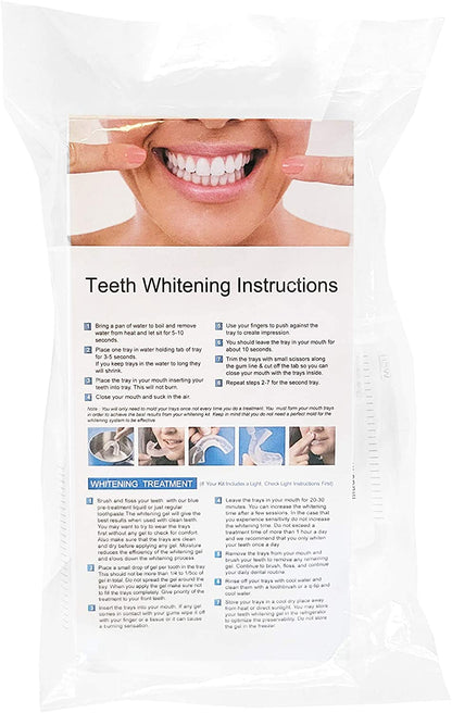 White Teeth Global 10 Syringes (3ml) - New Strongest 44% Carbamide Peroxide Teeth Whitening Gel (Mouth Trays NOT Included)