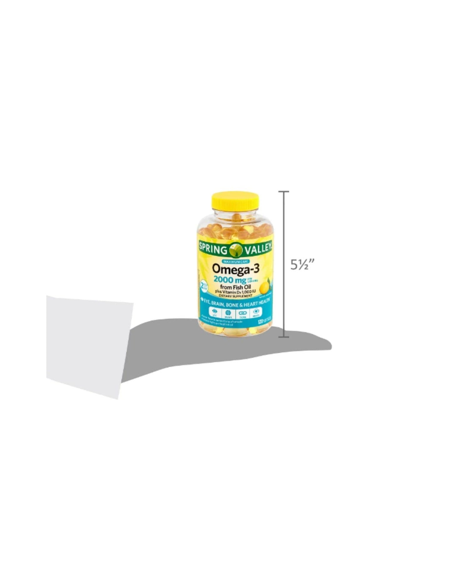 STS Home Spring Valley Omega-3 from Fish Oil 2000 mg Maximum Care — 120 Count