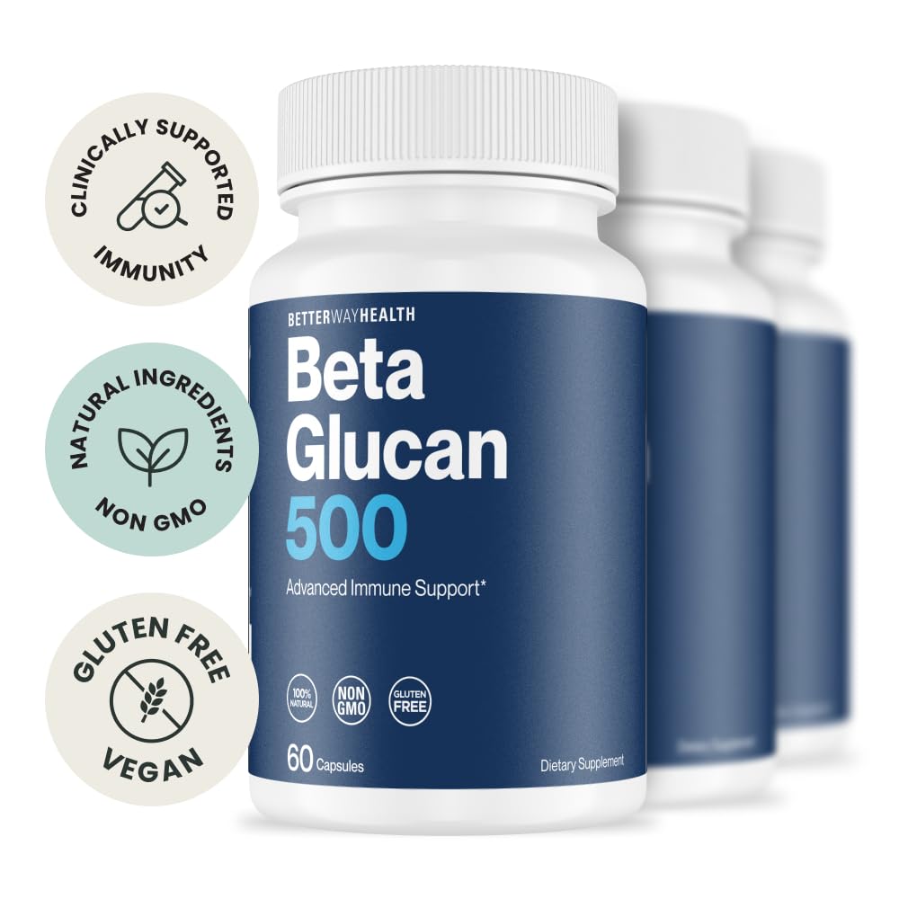 Better Way Health™ Advanced Immune Readiness — Beta Glucan 500 (Pack of 3)
