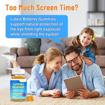 20mg Lutein & Zeaxanthin Gummies – Sugar Free Eye Health Supplement for Adults & Kids