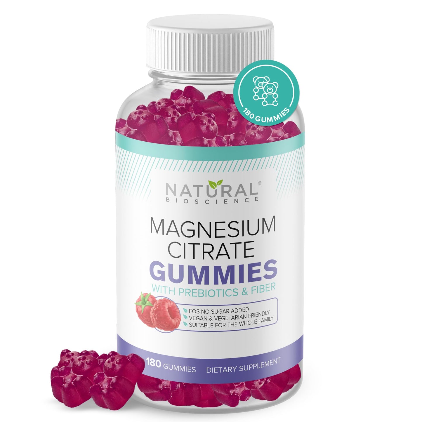 Natural BioScience Sugar Free Magnesium Gummies – Calming Anti-Stress & Sleep Support