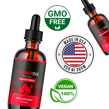 Sugar Six 5 Pack – Drops, Formula & Support | 5 Bottles for 5 Months