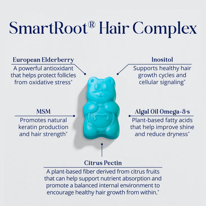 SugarBearHair Growth Gummy - Extra Strength Biotin 6000mcg, 2 Month Supply, Vegan & Cruelty-Free