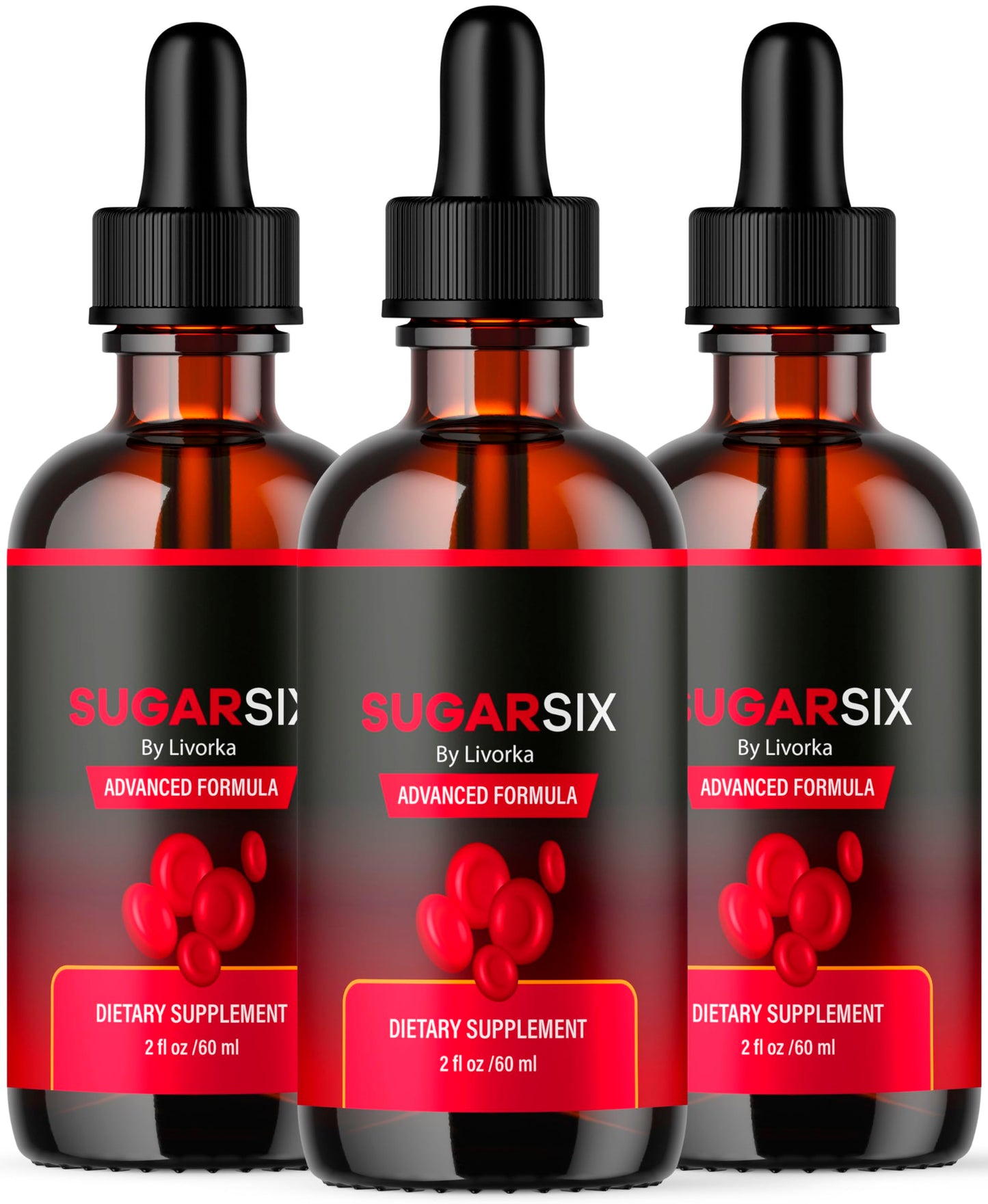 SugarSix 3 Pack: Sugar Six Drops & Formula – 3 Bottles for 3 Months