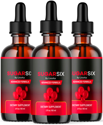 SugarSix 3 Pack: Sugar Six Drops & Formula – 3 Bottles for 3 Months
