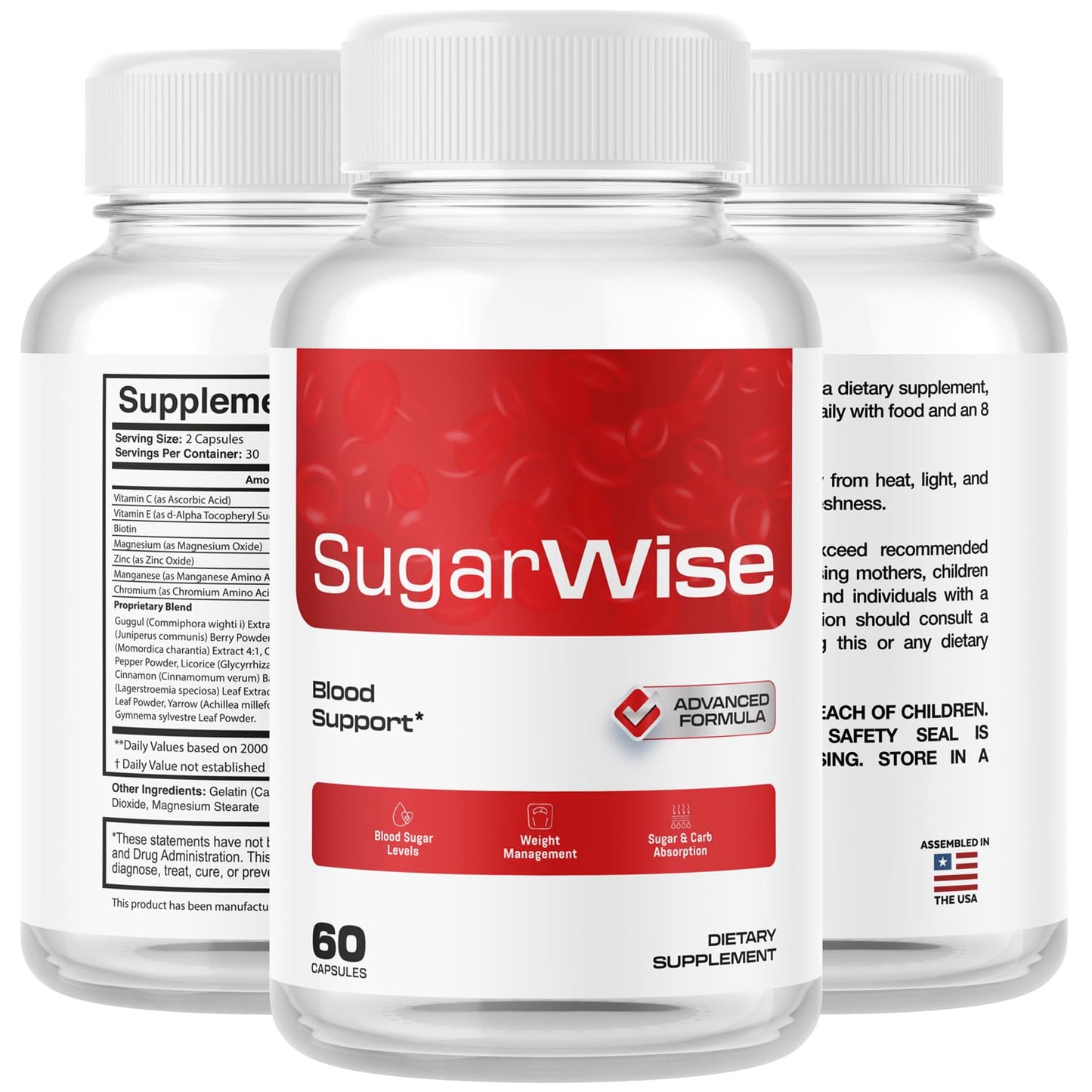 SugarWise 2-Pack Capsules - Official Support Pills & Premium Formula