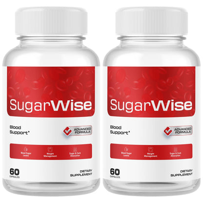 SugarWise 2-Pack Capsules - Official Support Pills & Premium Formula