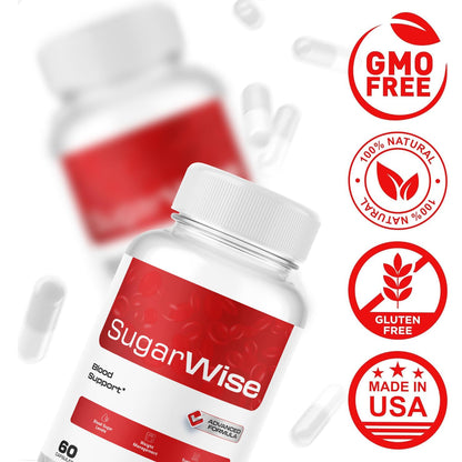 SugarWise 2-Pack Capsules - Official Support Pills & Premium Formula