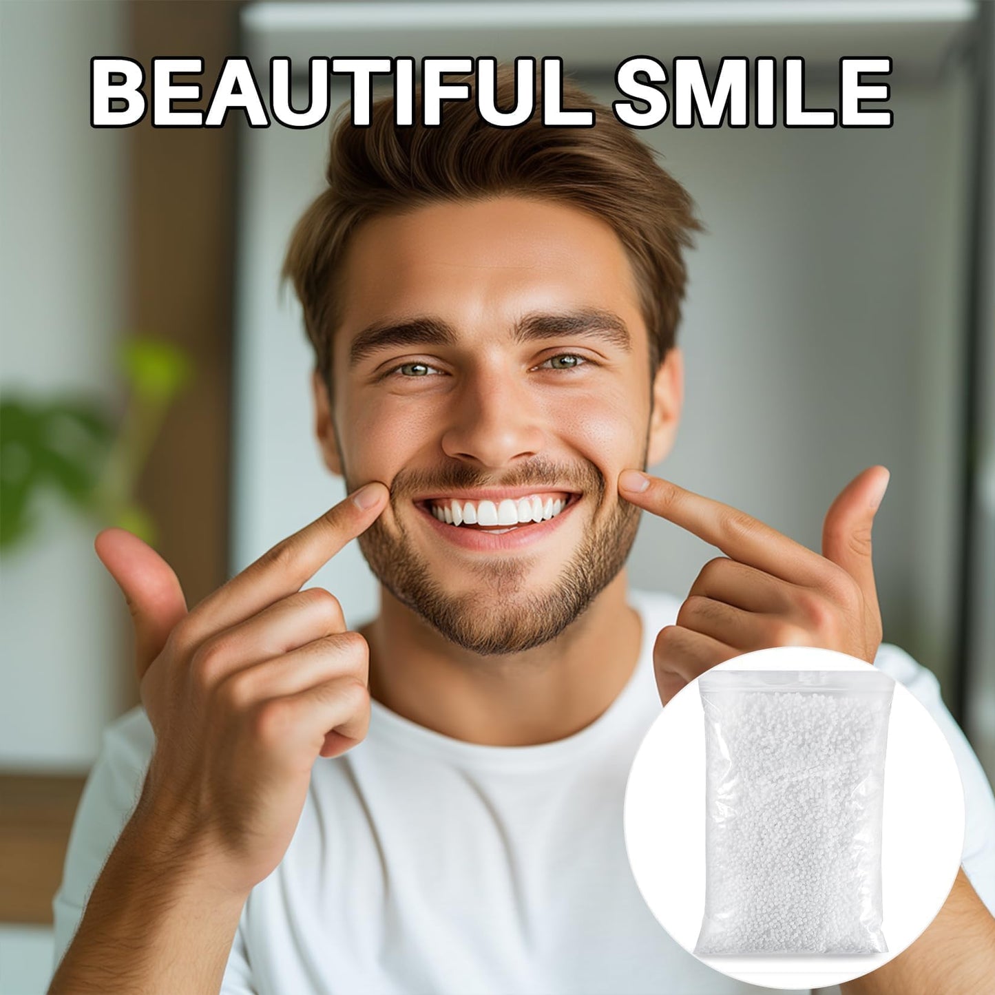 Sukh 10.9oz Moldable Thermoplastic Beads – DIY Tooth Repair Kit
