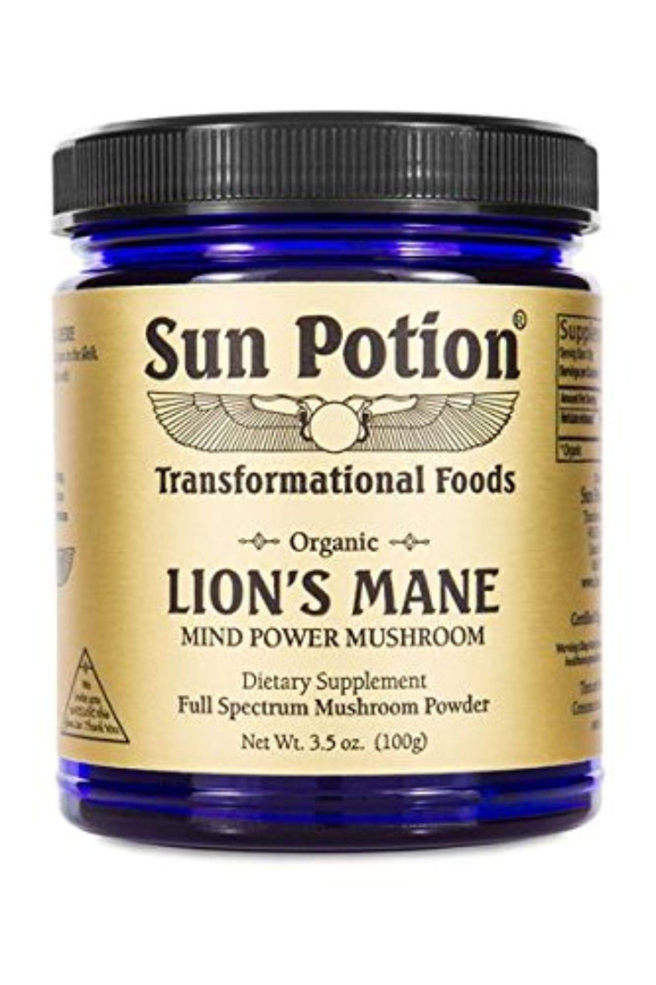 Sun Potion Lion’s Mane (Organic) - Mind Power Mushroom (100g) | Brain & Nervous System Support