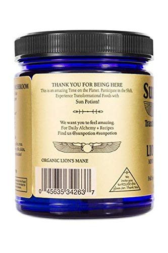 Sun Potion Lion’s Mane (Organic) - Mind Power Mushroom (100g) | Brain & Nervous System Support