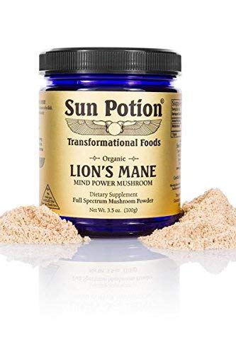 Sun Potion Lion’s Mane (Organic) - Mind Power Mushroom (100g) | Brain & Nervous System Support