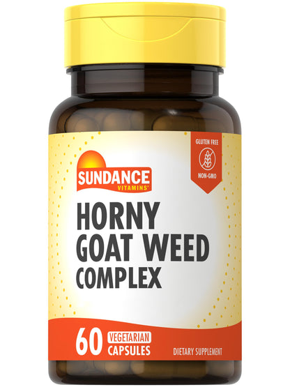 Sundance Horny Goat Weed Complex – 60 Capsules | Maca, Tribulus Terrestris & L-Arginine | Vegetarian, Non-GMO, Gluten Free