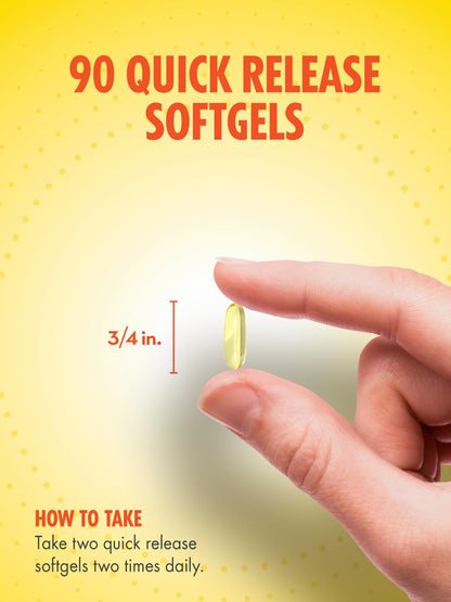 Sundance Fish Oil Softgels 1200mg - 360mg Omega-3, Lemon | Non-GMO & Gluten Free