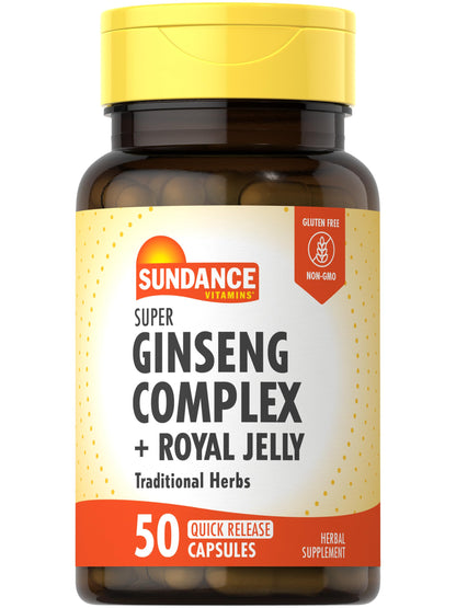 Sundance Super Ginseng Complex with Royal Jelly - 50 Quick Release Capsules