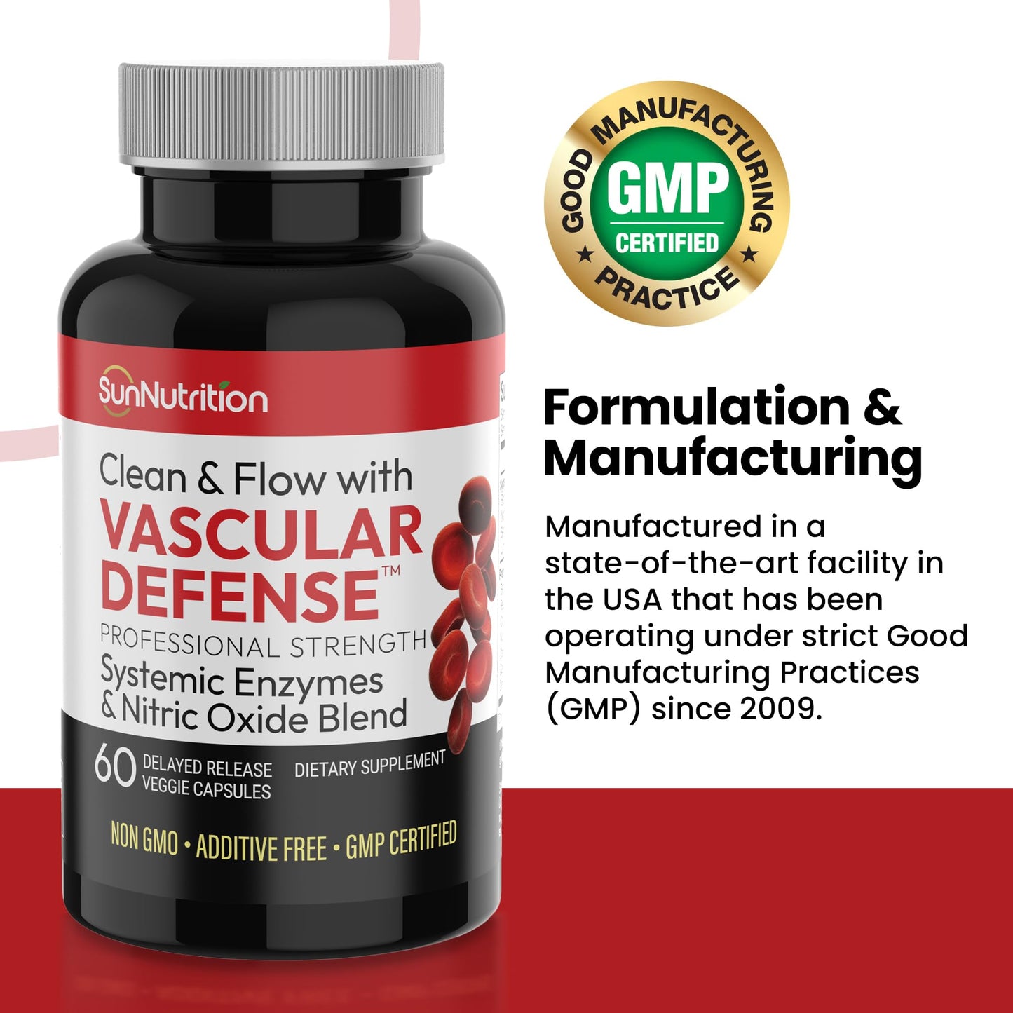 SunNutrition Nattokinase 2000 FU – Beet Root, Lumbrokinase & Bromelain for Circulation Support | 60 Capsules